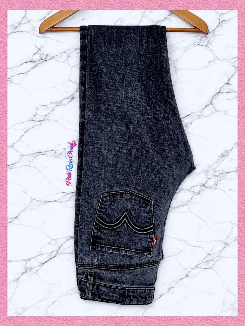 Levi’s Girls Y2K Black Light Wash Skinny Jeans Size 12